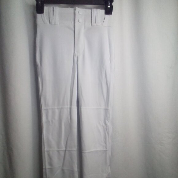 Champo Baseball Pants Youth S Belt Loops Snap Zipper White - Picture 1 of 11